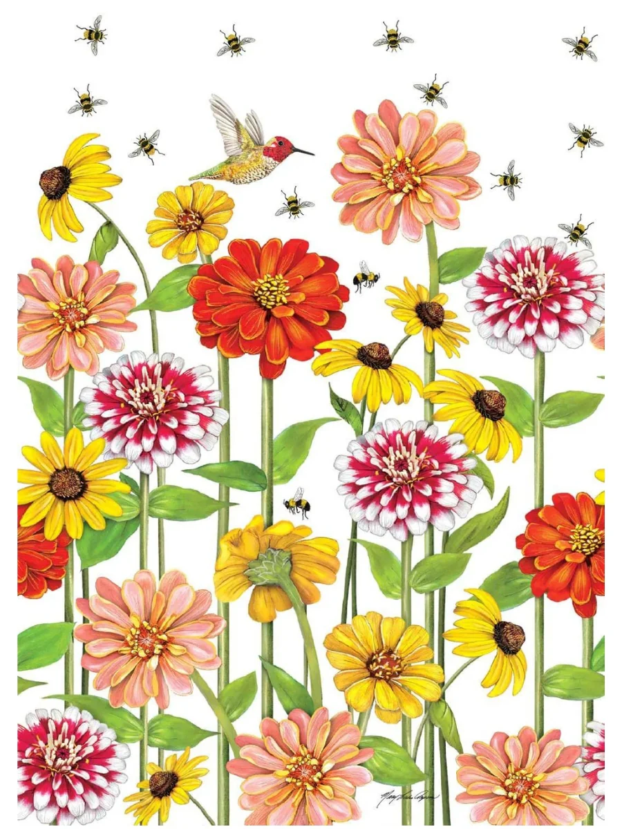 Birds and Bees Bird Bath Art Pole - Image 3