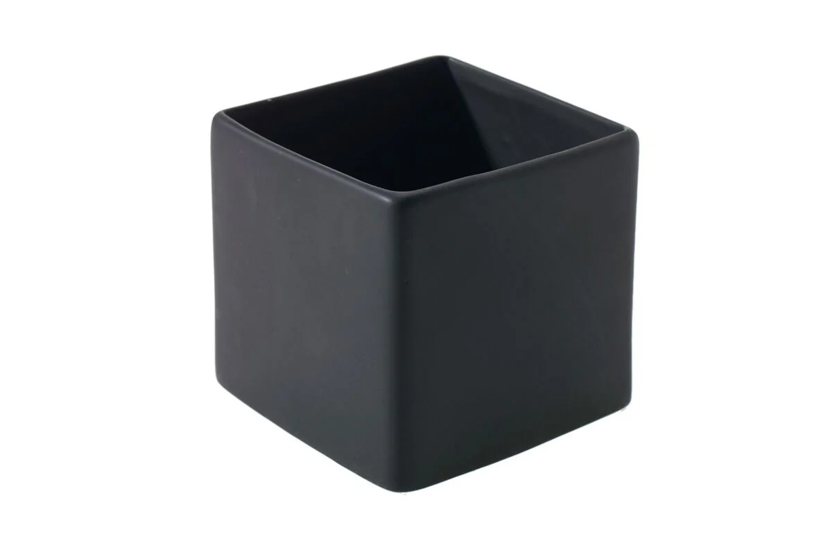 Matte Black Urban Square Pot - Image 4