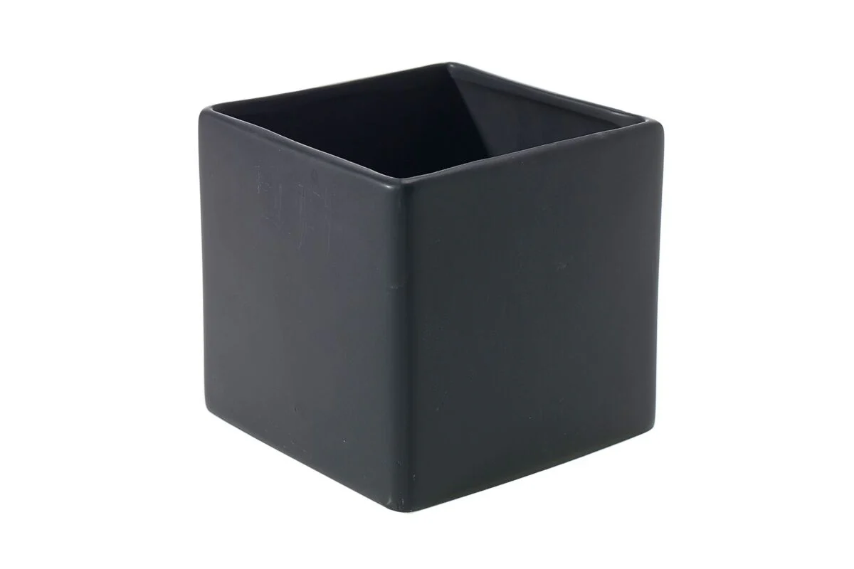 Matte Black Urban Square Pot - Image 5
