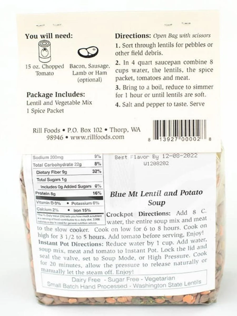 Blue Mountain's Lentil & Potato Soup - Image 3