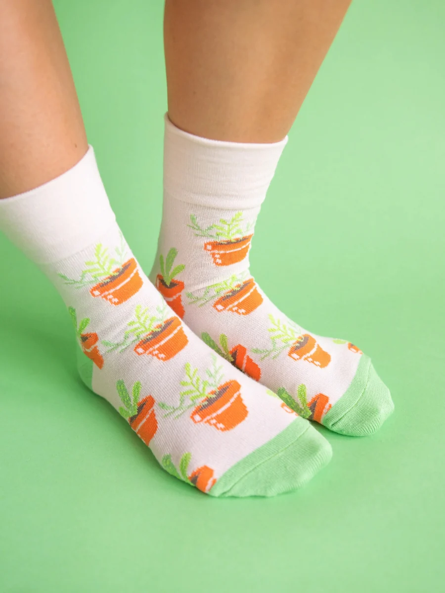 Crescent Socks - Garden Mini Crew Socks - Image 5