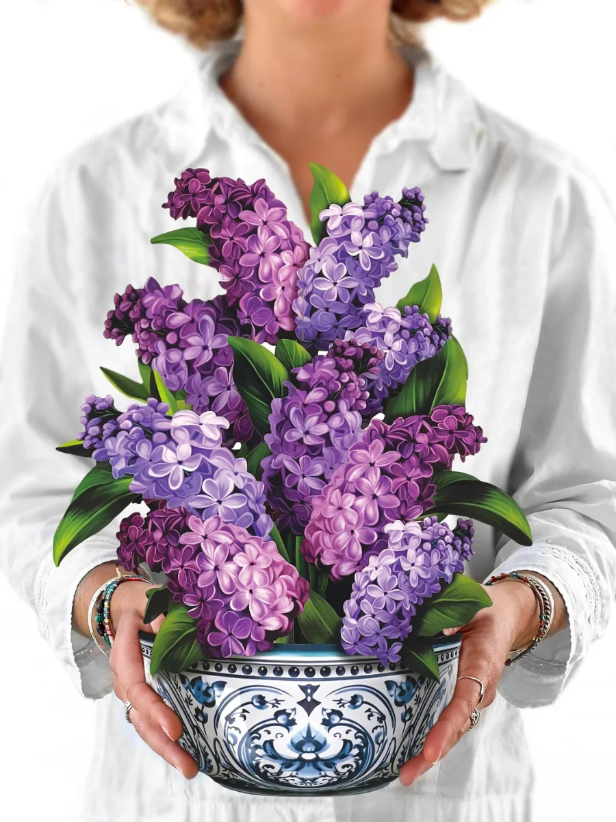 Garden Lilacs Pop-Up Flower Bouquet - Image 3
