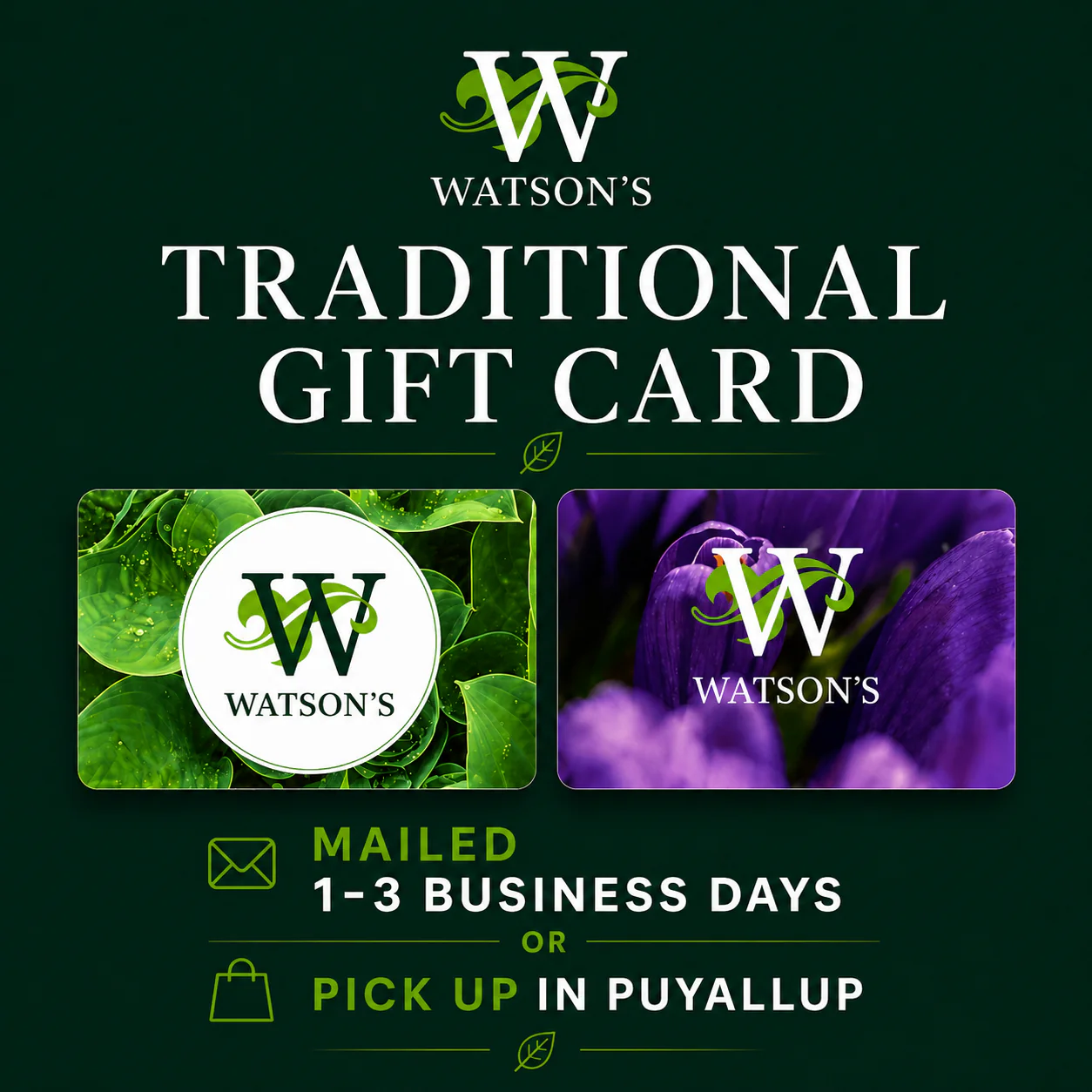 GIFT CARD - TRADITIONAL