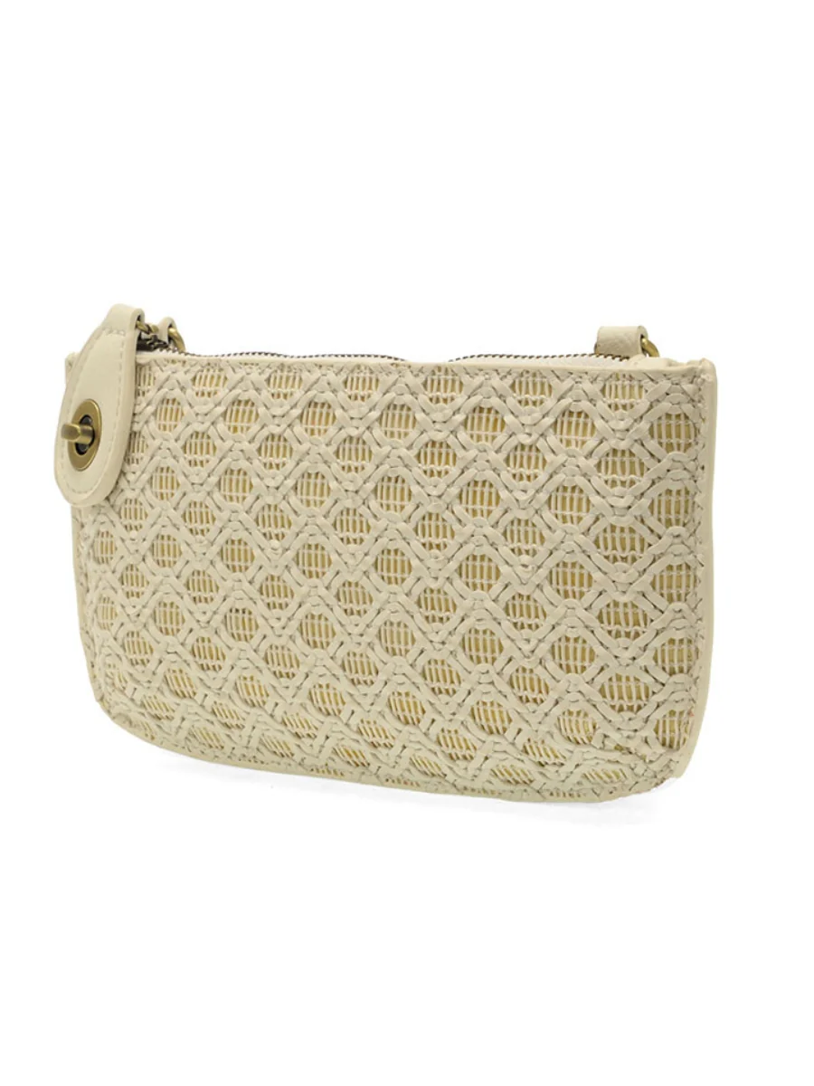Joy Susan - Lattice Woven Mini Crossbody Wristlet Clutch - Image 10
