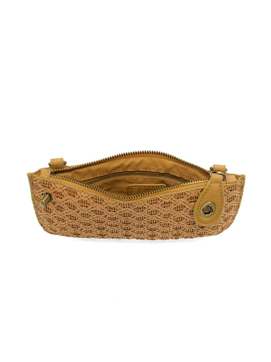 Joy Susan - Lattice Woven Mini Crossbody Wristlet Clutch - Image 3