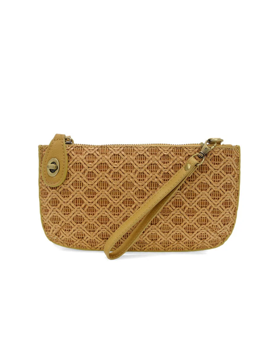 Joy Susan - Lattice Woven Mini Crossbody Wristlet Clutch - Image 5