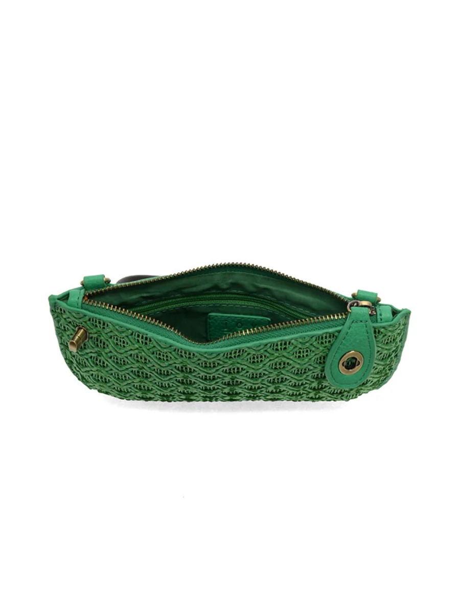 Joy Susan - Lattice Woven Mini Crossbody Wristlet Clutch - Image 6