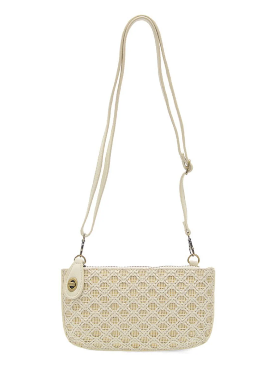 Joy Susan - Lattice Woven Mini Crossbody Wristlet Clutch - Image 8