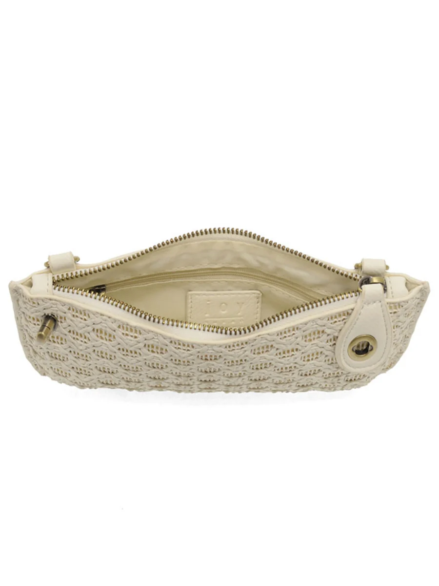 Joy Susan - Lattice Woven Mini Crossbody Wristlet Clutch - Image 9
