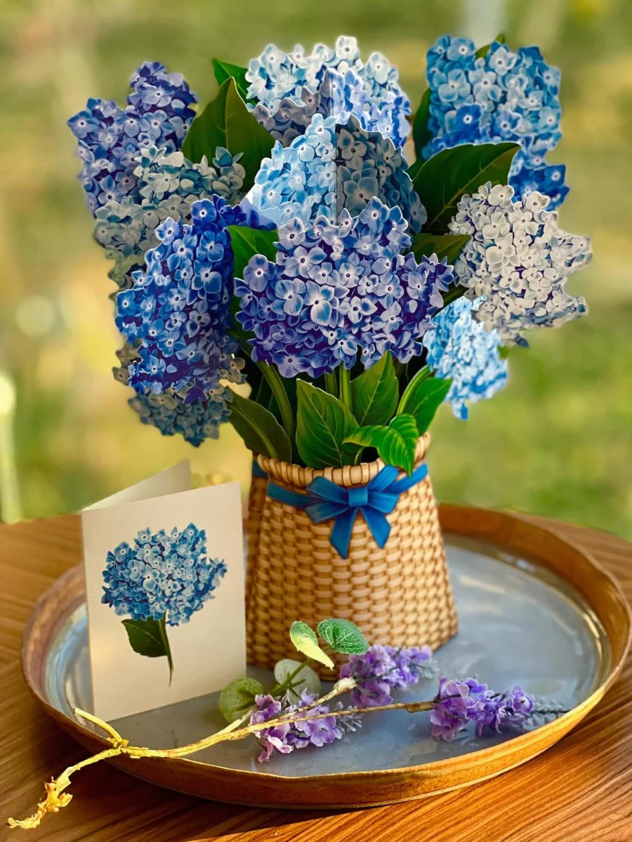 Nantucket Hydrangeas Pop-Up Flower Bouquet - Image 3