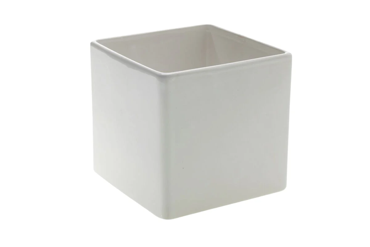 White Urban Square Pot - Image 5